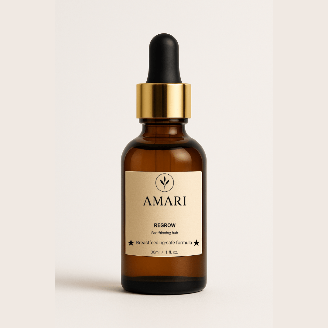 Regrow Hair Elixir – Breastfeeding Safe Oil for Postpartum Hair Loss & Thinning - Amari