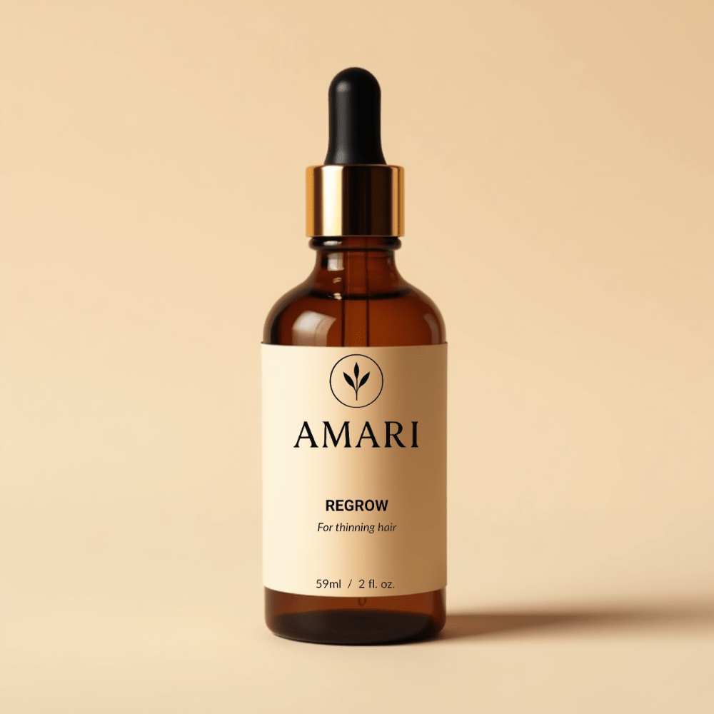 Regrow Hair Elixir – Hair Growth Oil for Thinning Hair & Bald Spots - Amari