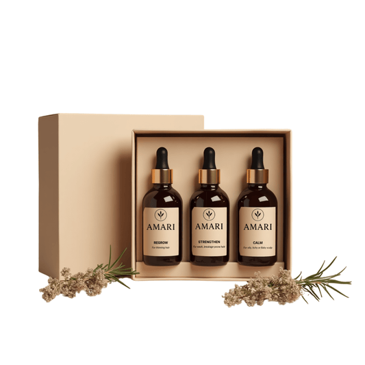 Ritual Trio – Complete Hair Growth & Scalp Treatment Oil Set (3 - Pack of 30 ml) - Amari